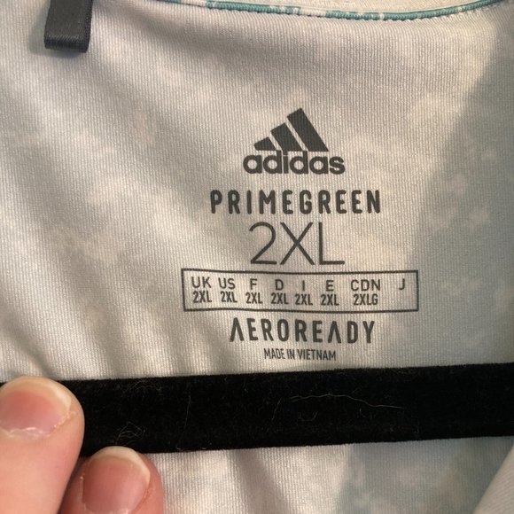 Adidas Performance Shirt Women's Workout Long Sleeve Print Plus Size Size 2XL - Picture 2 of 3